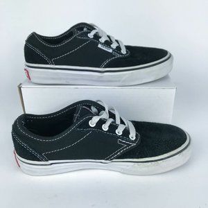 Vans Old Skool Kids Black With Suede Toe Youth 1
